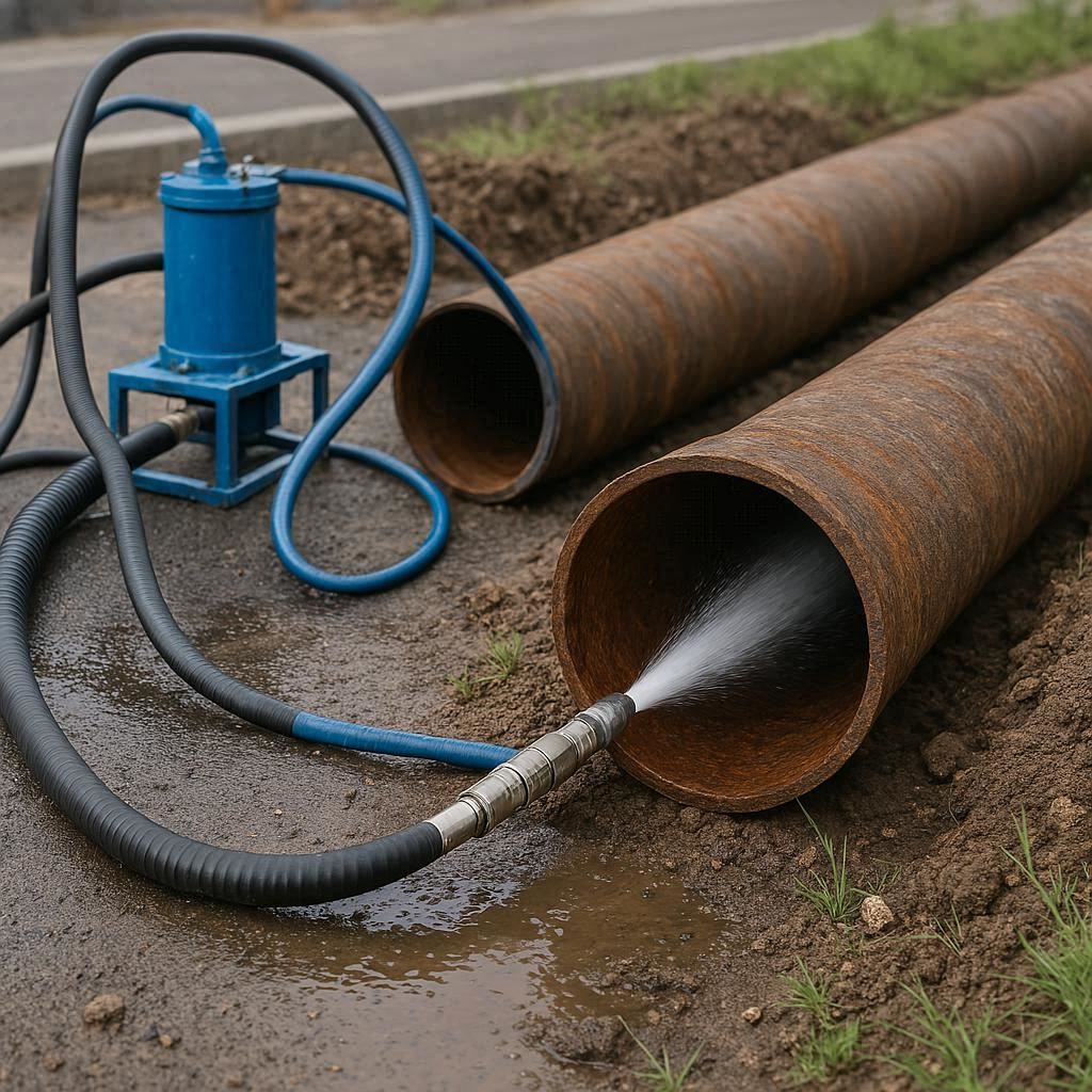 Гидродинамическая прочистка водопроводных труб в Красноармейске