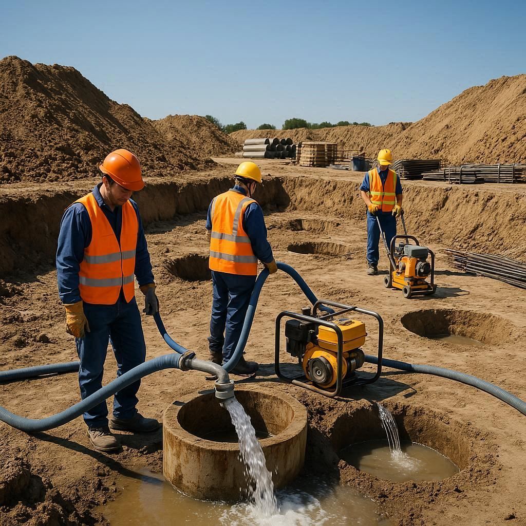 Глубинное водопонижение скважинами в Красноармейске