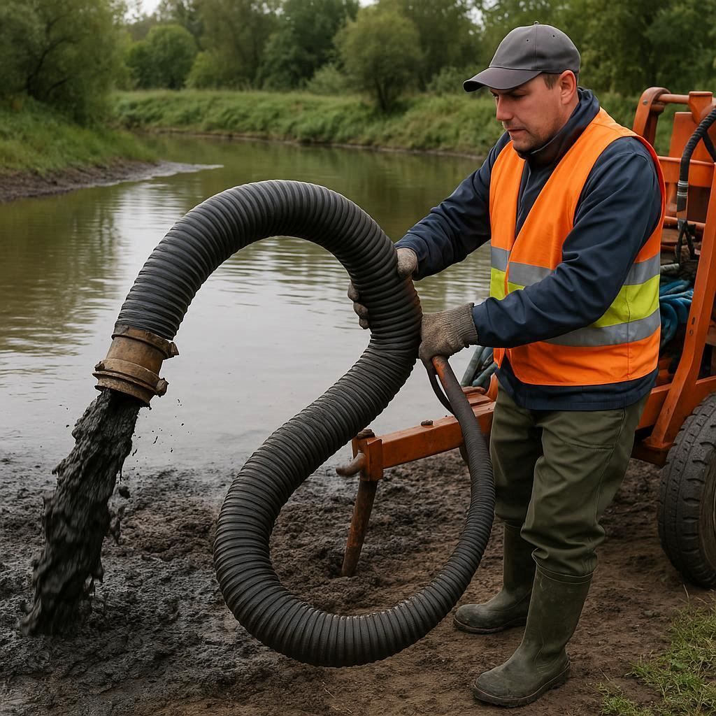 Очистка прудов и водоемов от ила в Красноармейске