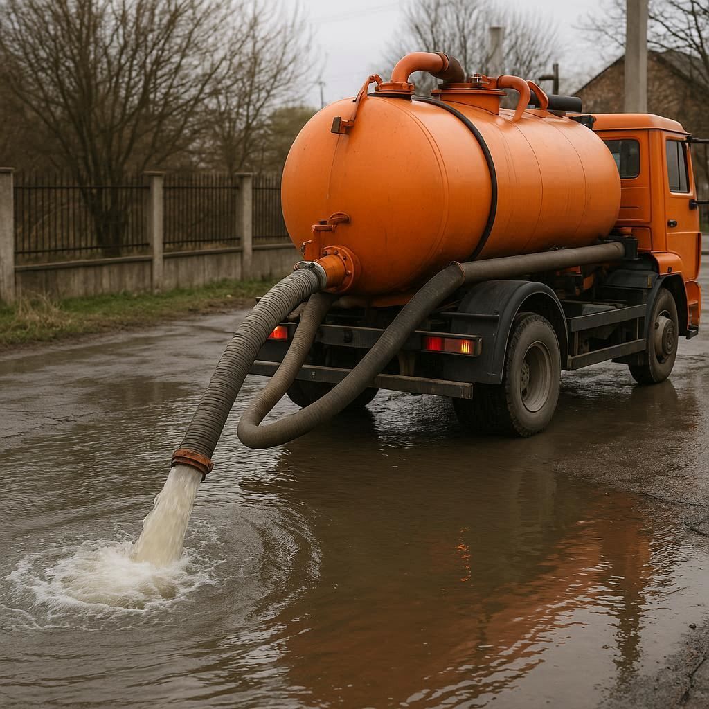 Откачка воды в Красноармейске