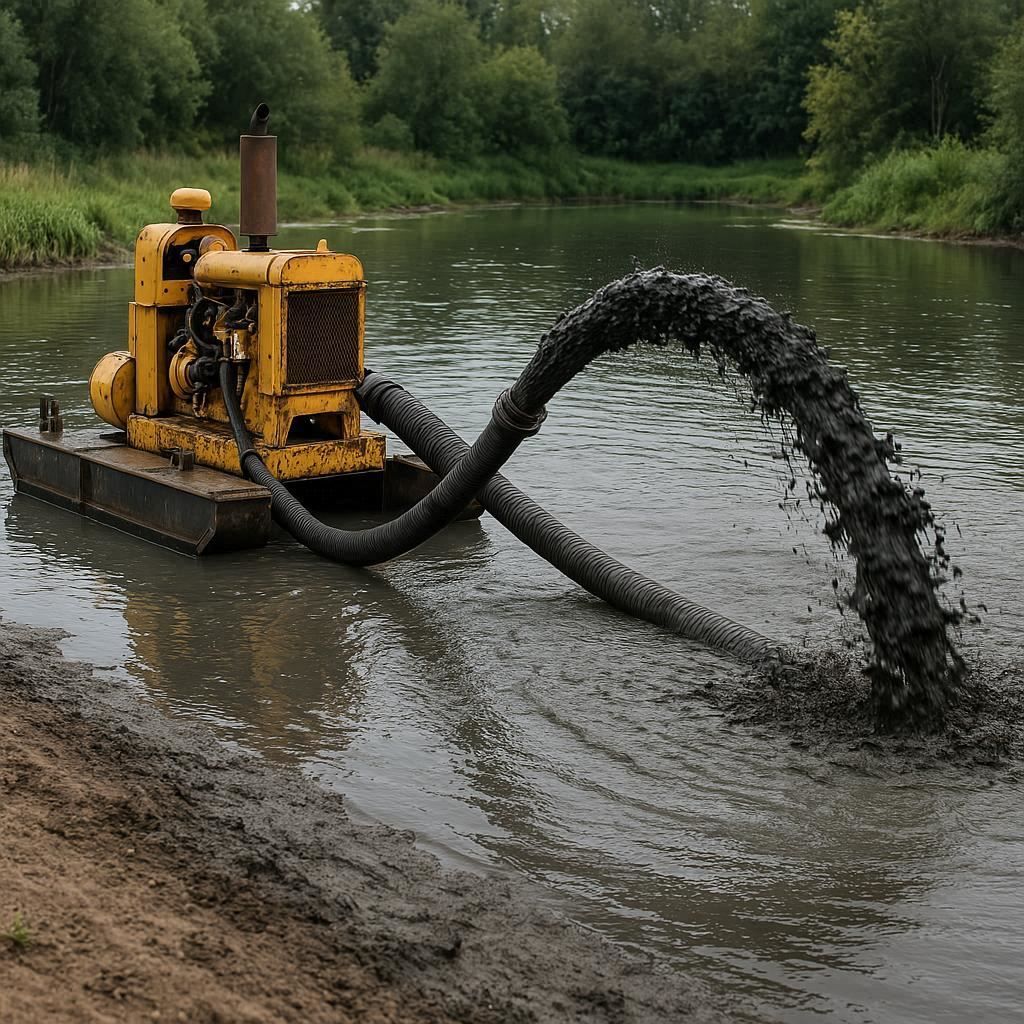 Очистка прудов и водоемов от ила в Красноармейске